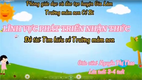 Tìm hiểu trường mầm non - MGB